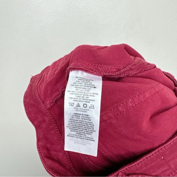 Joie Womens 27 Park Red Skinny Utility Cargo Crop Ankle Pants - Picture 11 of 15